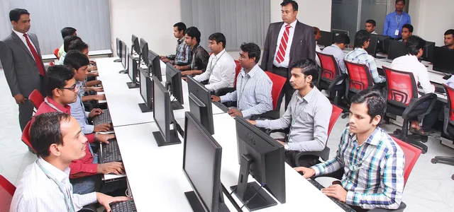 office, classroom, computers, work, information technology, india, indian, people, worker, students, learning. Auditing repetitive work before adding another support tool